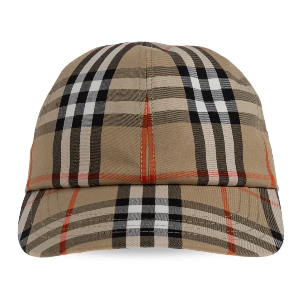 Rutete baseballcaps i bomull