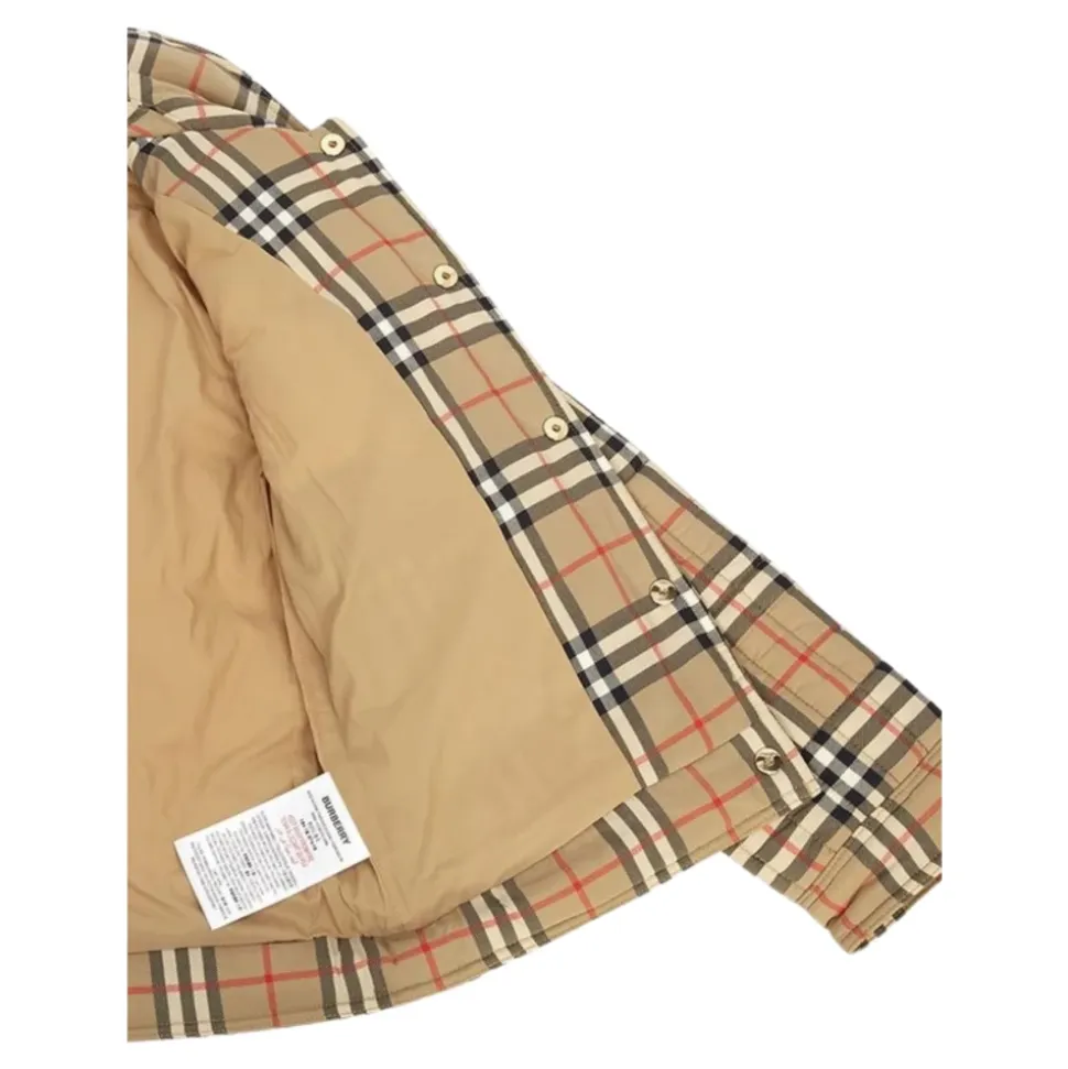 Rutete, vattert jakke i vintage-stil