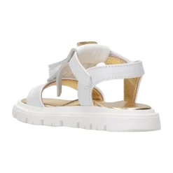 Sandaler i skinn med duskdetaljer