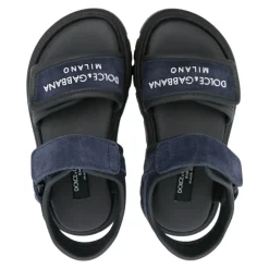 Sandaler med logo-preging