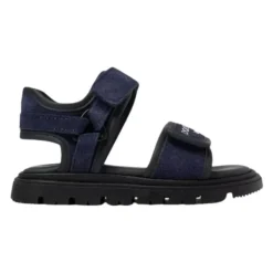 Sandaler med logo-preging