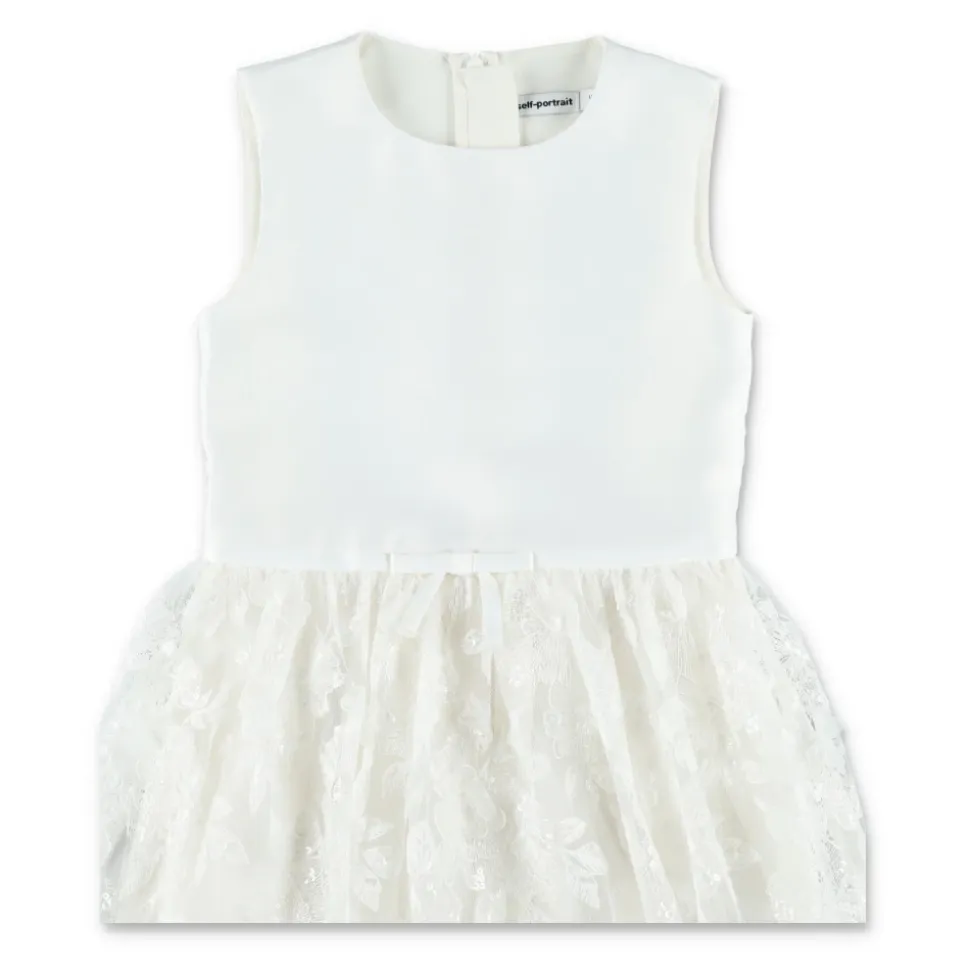 Satin Tulle Blomsterkjole