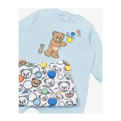 Ser bomulls fleece kosedress og lue