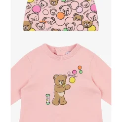 Ser Bomulls Fleece Onesie og Lue