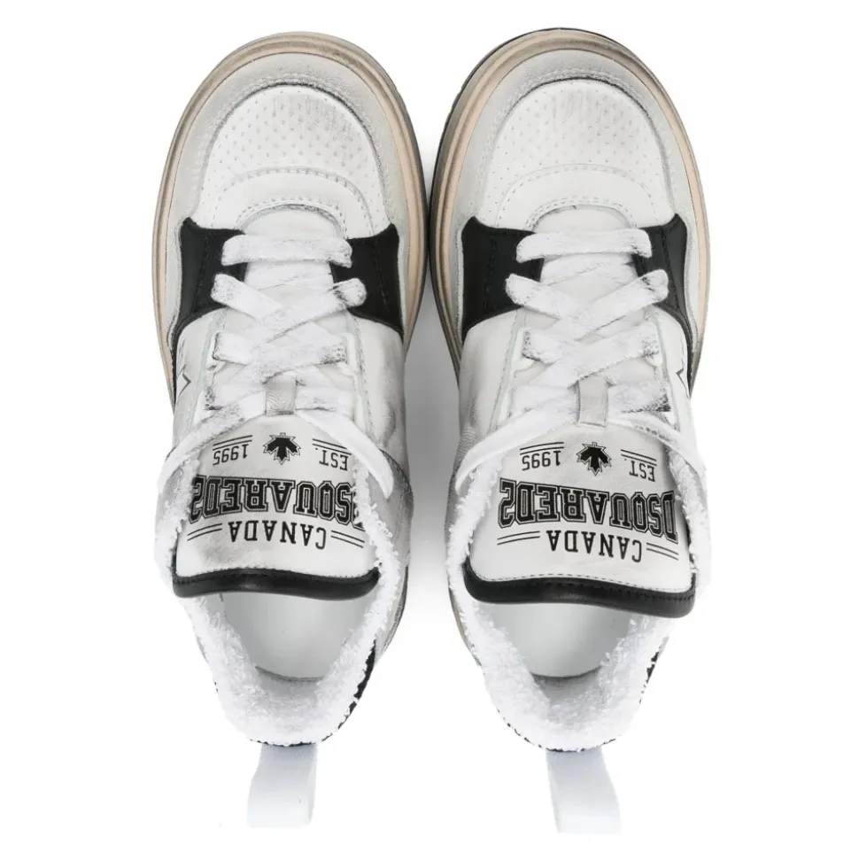 Sko, lave sneakers med snøring