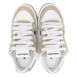 Sko - Sneakers i skinn og semsket skinn