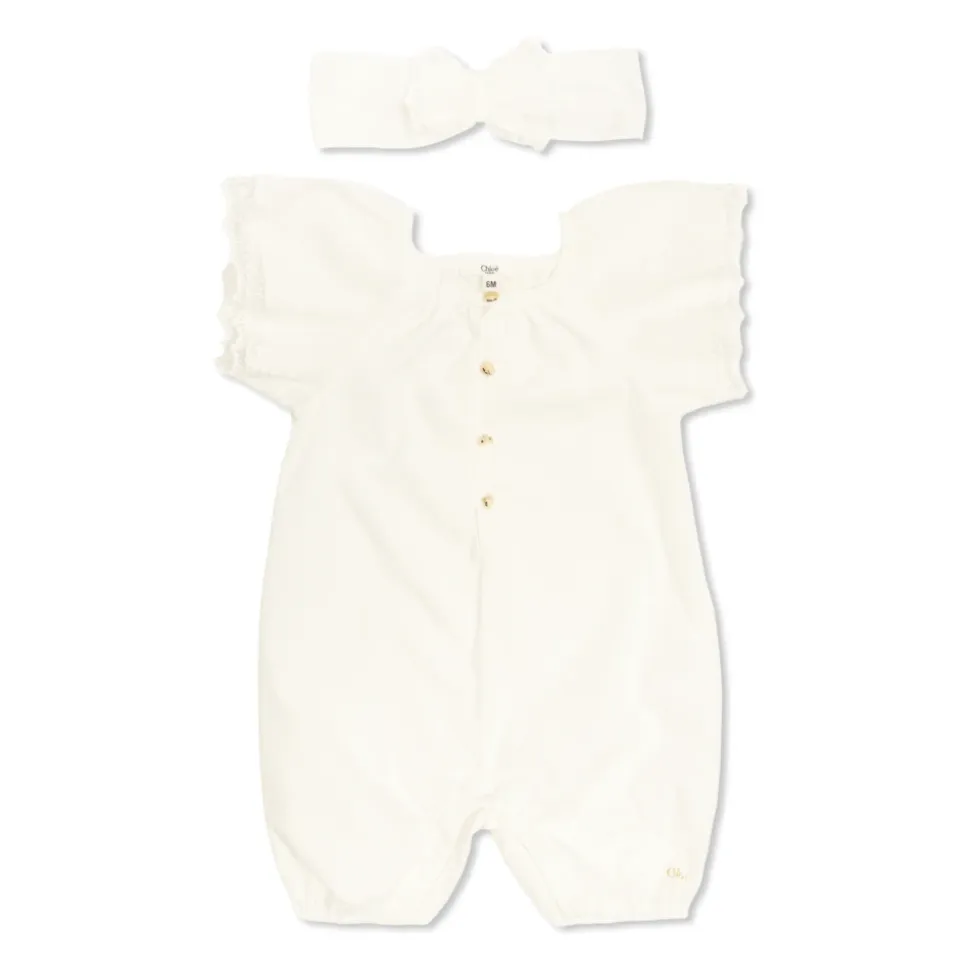 Sleepsuit og pannebåndsett