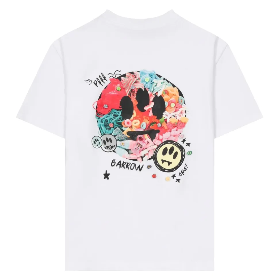 Smiley Graphic Jersey T-skjorte