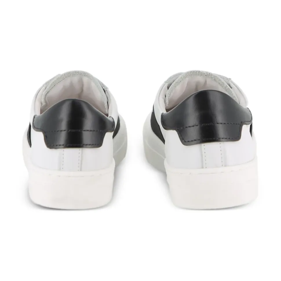 Sneakers med strikk og logotrykk
