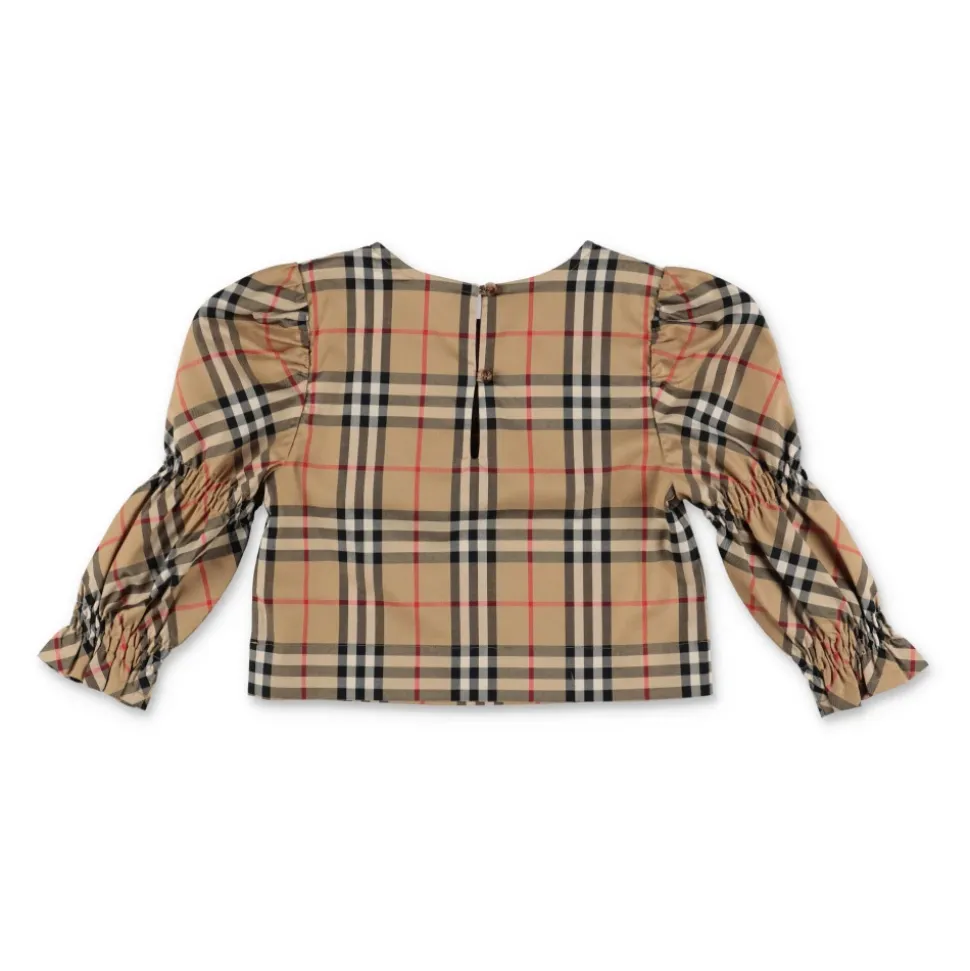 Sofistikert Poplin-bluse med ruter