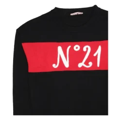 Sort bomullsgenser med N 21 logo