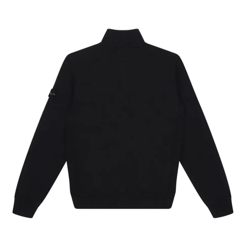 Sorte Polos & Sweatshirt med Half-Zip