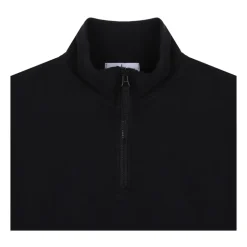 Sorte Polos & Sweatshirt med Half-Zip