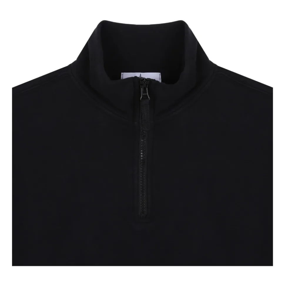 Sorte Polos & Sweatshirt med Half-Zip