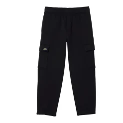 Sporty bomullsjoggebukse i fleece
