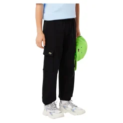 Sporty bomullsjoggebukse i fleece