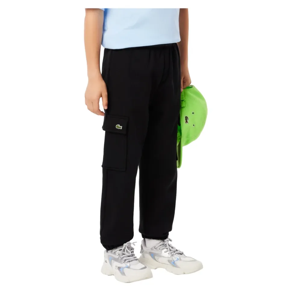 Sporty bomullsjoggebukse i fleece