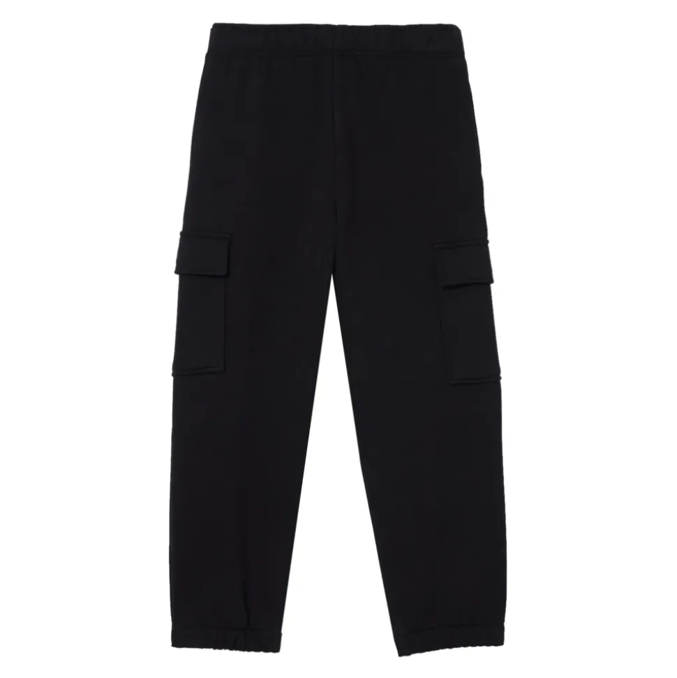 Sporty bomullsjoggebukse i fleece