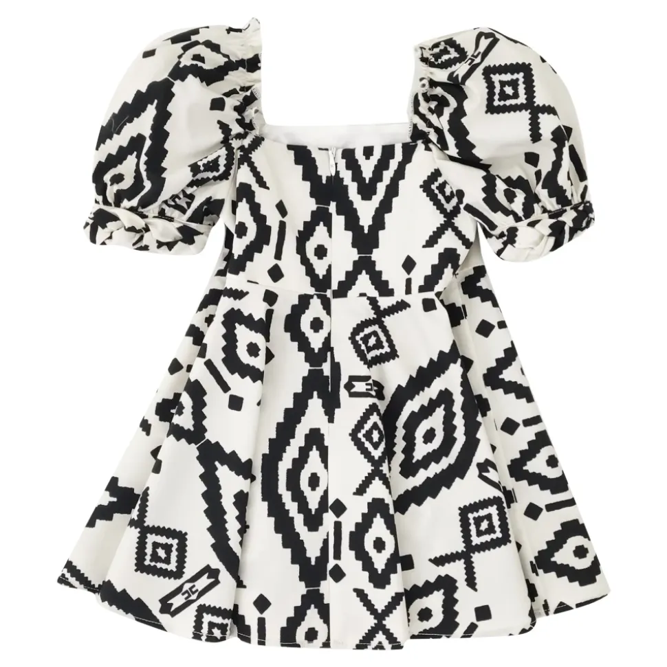 Square-neck Poplin Dress