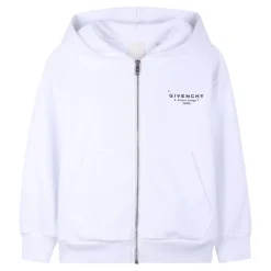 Stamp Printed Zipped Sweatshirt