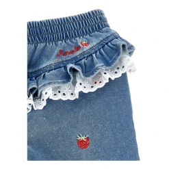 Strawberry Embroidered Jeans