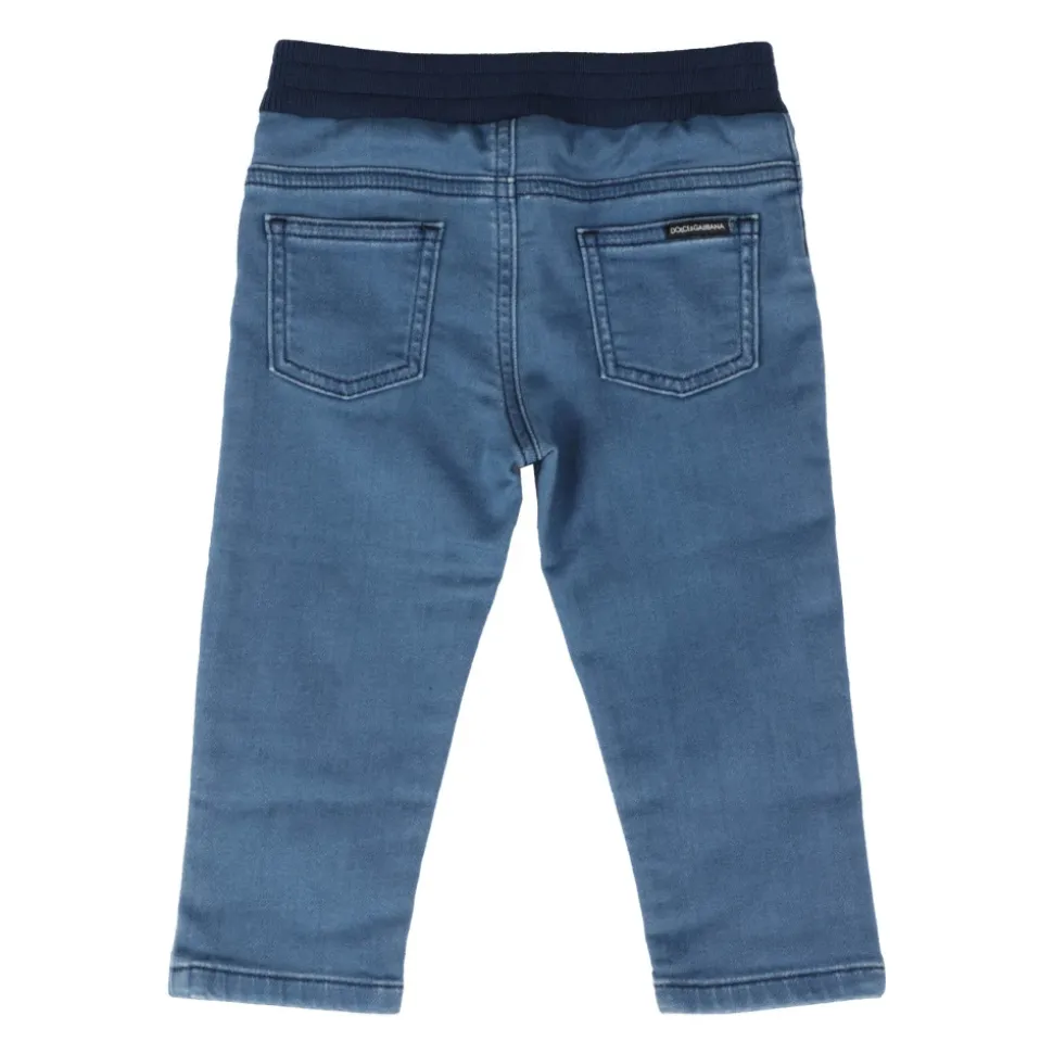 Stretch Denim Jeans med Logomerke