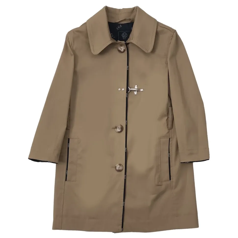 Stretch Gabardine Trench
