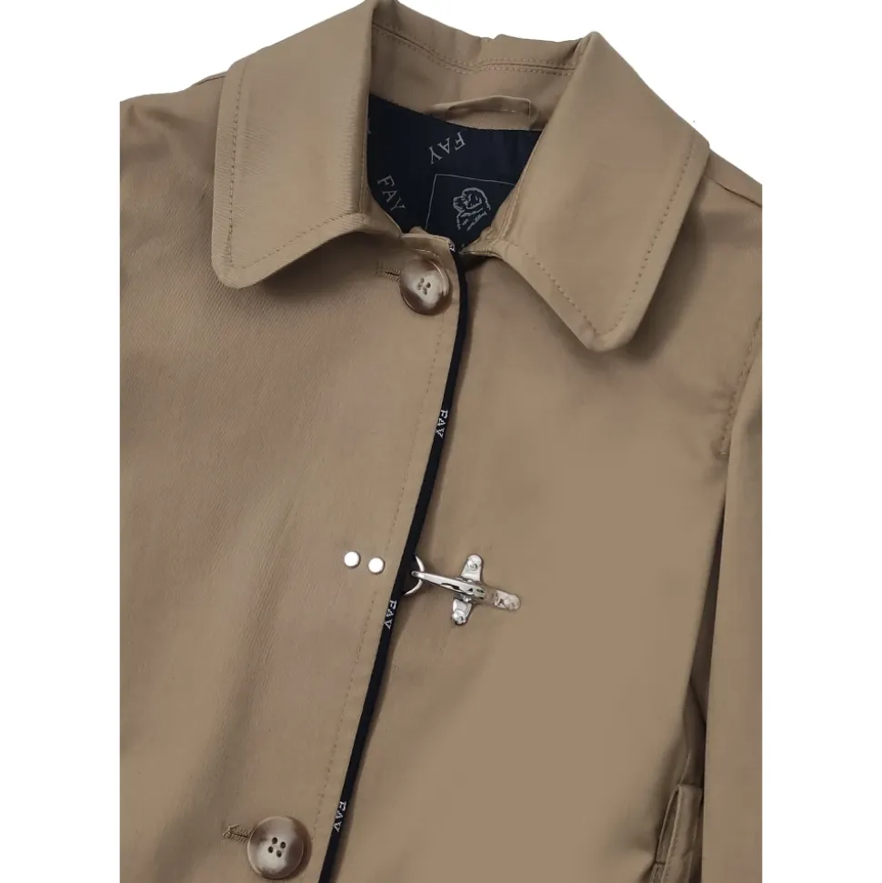 Stretch Gabardine Trench