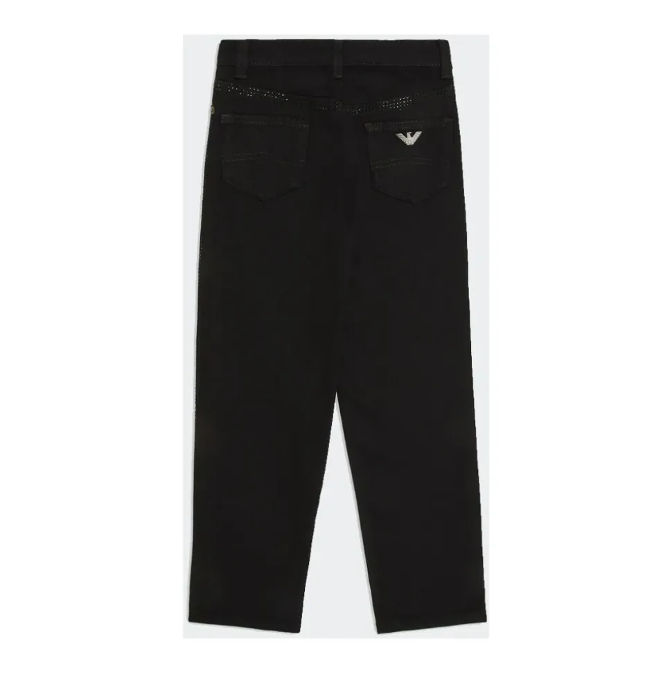 Stretch jeans med strass detaljer
