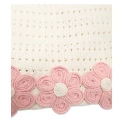 Strikket kjole med blomstermotiv