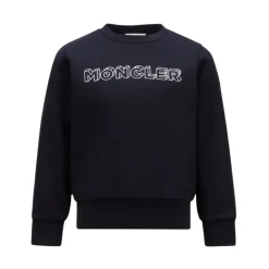 Strikket tekstur Logo Print Crewneck Sweatshirt