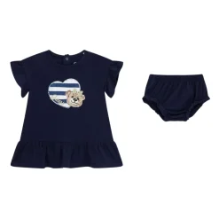 Striped Jersey Dress and Pantie Set