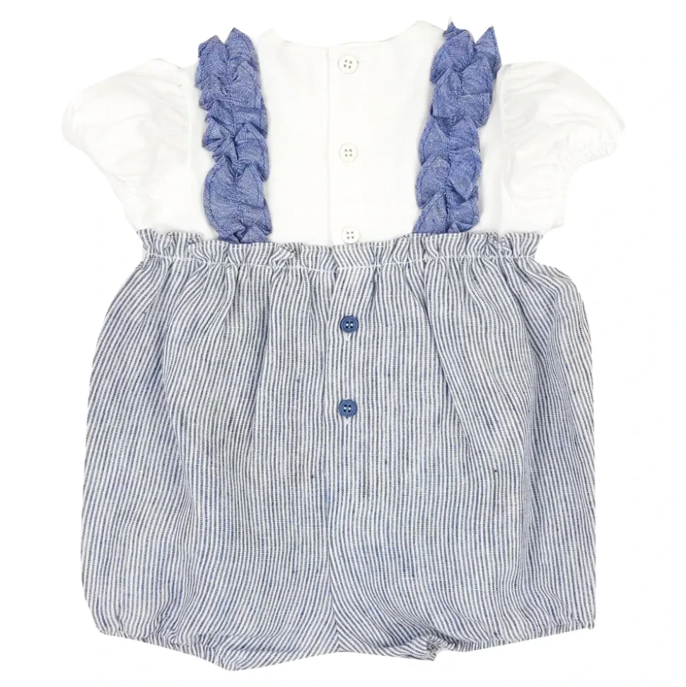 Striped Linen Romper
