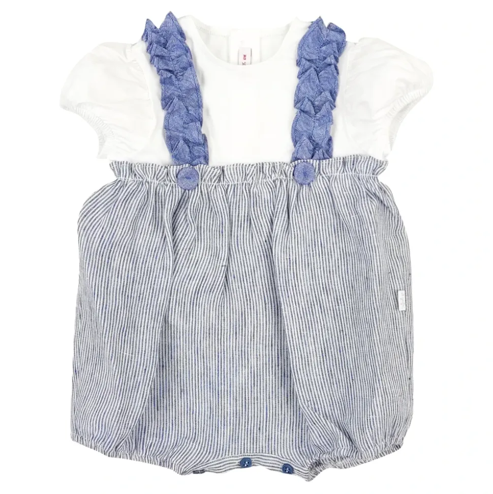 Striped Linen Romper