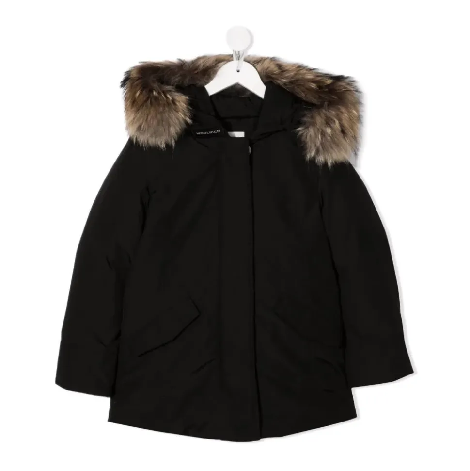 Svart Arctic Racoon Parka
