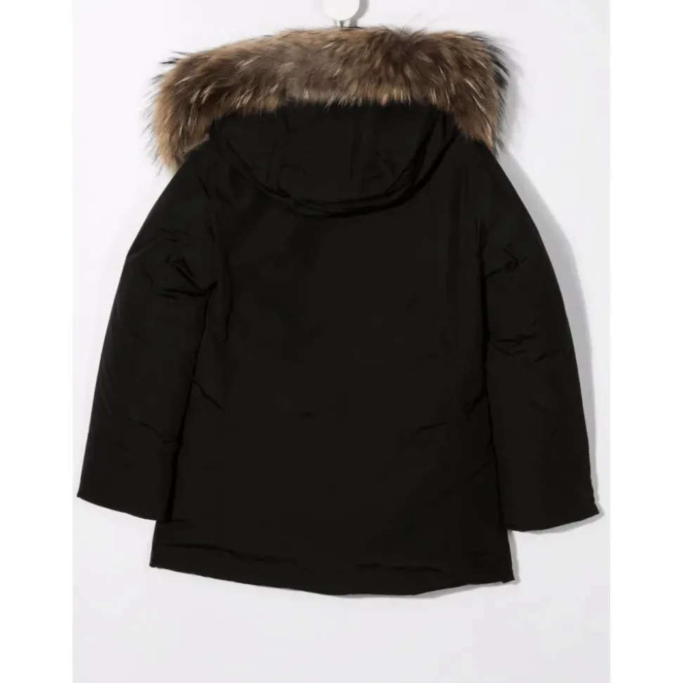 Svart Arctic Racoon Parka