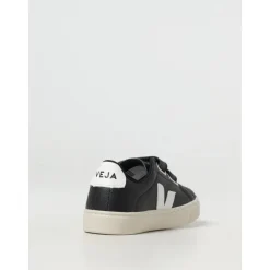 Svart Barn Velcro Stropp Sneaker