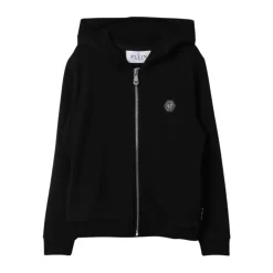 Svart Barn ZipUp Hoodie