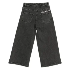 Svarte Jeans med Fem-Lomme Design