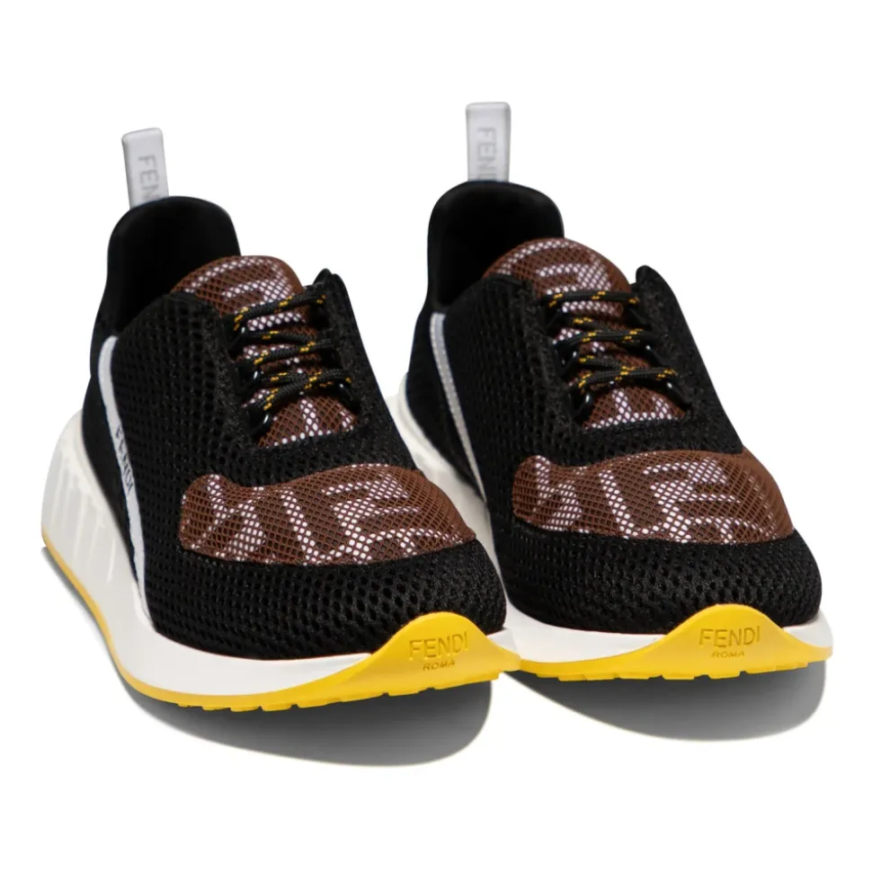 Svarte Monogram Sneakers for Gutter