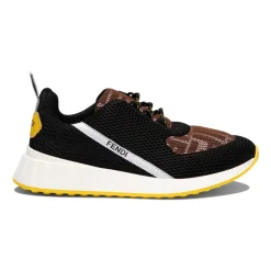 Svarte Monogram Sneakers for Gutter