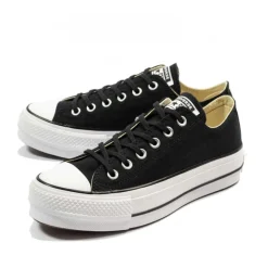Svarte Platform Sneakers Urban Stil