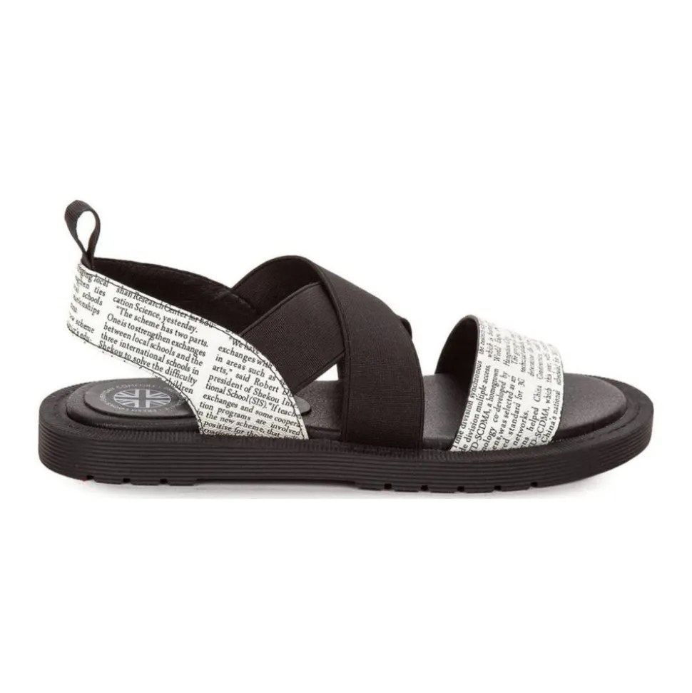 Svarte åpne sandaler for jenter