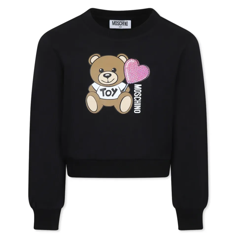 Svart Teddy Bear Sweatshirt