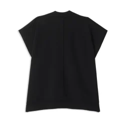 Svart ullblanding Ermeløs Vest