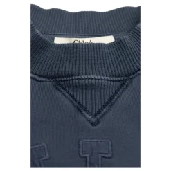 Sweatshirt med brodert logo