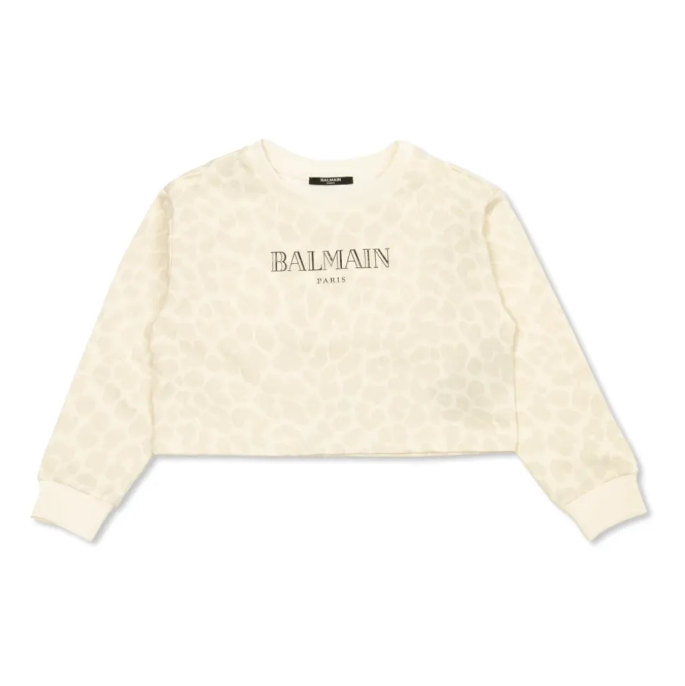 Sweatshirt med trykt logo