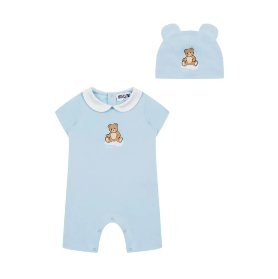 Teddy Bear bomullsjersey sparkedress og luesett