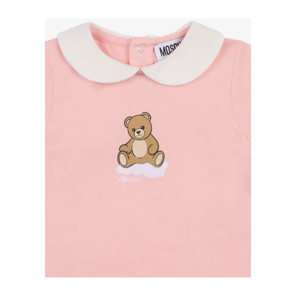 Teddy Bear bomullsjersey sparkedress og hatt-sett