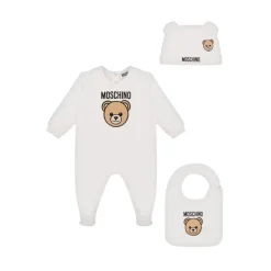 Teddy Bear bomulls plysj sparkebukse, hatt og smekkesett